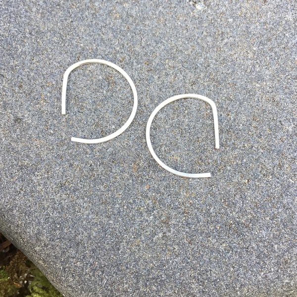 half circle slip-in earrings